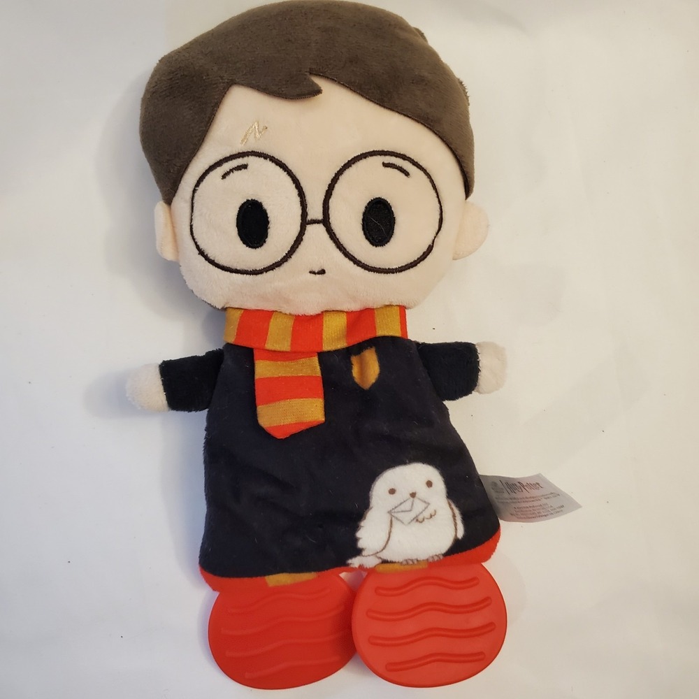 HARRY POTTER Plush Toy Lovey Sensory Crinkle Wizard in Training Teether